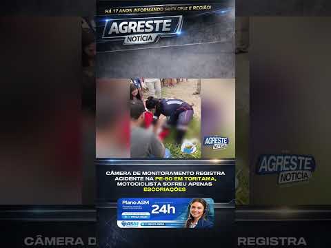 CÂMERA DE MONITORAMENTO REGISTRA ACIDENTE NA PE-90  TORITAMA