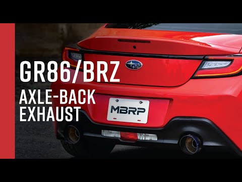 2022+ SUBARU BRZ/TOYOTA GR86 // MBRP 2.5" Axle-Back, Dual Rear Exit Exhaust