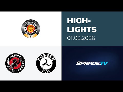 01.02.2026 - Highlights - EHF Passau Black Hawks vs. EV Füssen