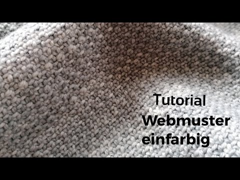 Webmuster stricken - einfarbig | tutorial