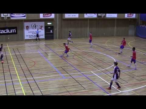 DM i Futsal. Final FIF-Örgryte IS. Halvlek 1. Slutresultat 10-8 e.s (5-5).