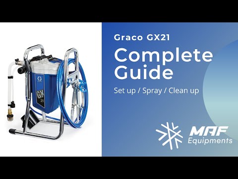 Graco GX21 - Complete guide - Set-up / Spray / Clean-up.