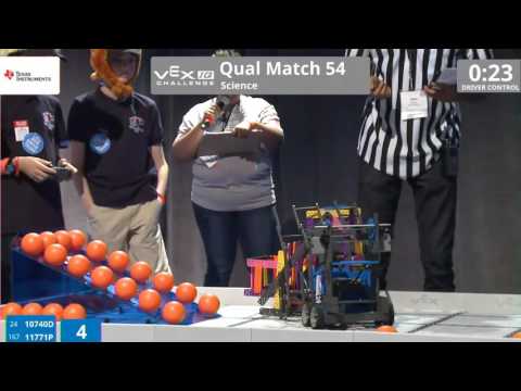 VEX Worlds 2016 - VEXIQ Middle School - Science - Qual 54 (10740D 11771P) 25
