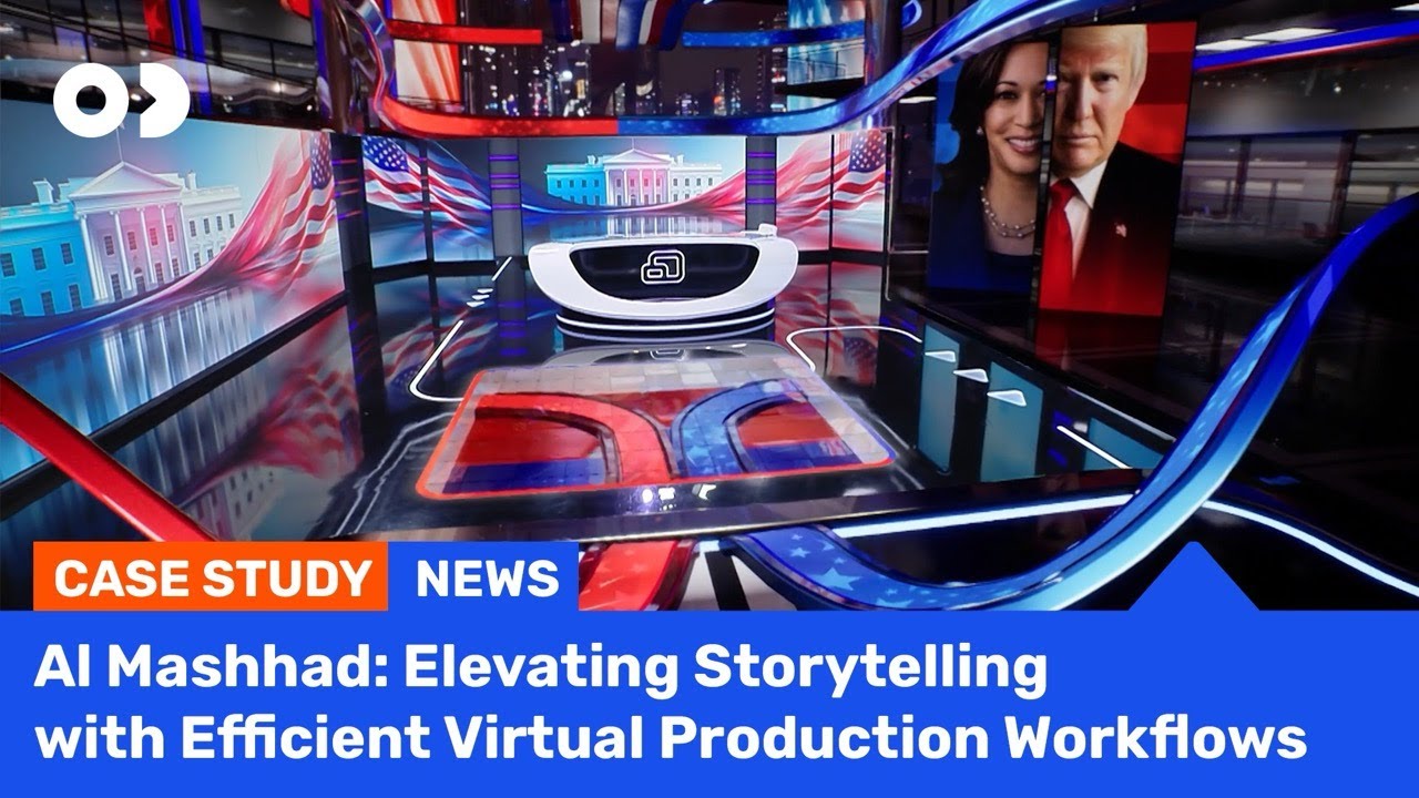 Al Mashhad broadcast project — News Broadcast · Virtual Studio