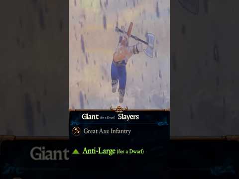 Why Dwarf Giant Slayers are Strong against Every Unit in Total war Warhammer3
