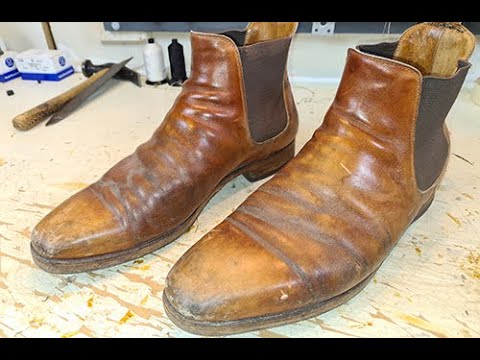 Restoring 20-year Old Crockett & Jones Chelsea Boots (Davidsons Shoe Repair)