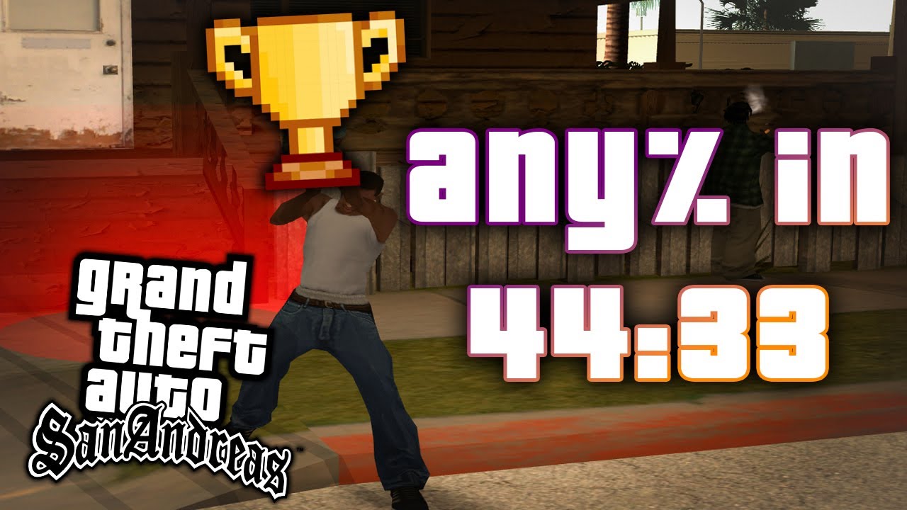 GTA:SA - Any% in 44:33 (World Record)