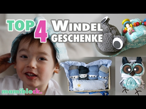 TOP 4 Diaper Gifts | Diaper Cakes | How To | mamiblock