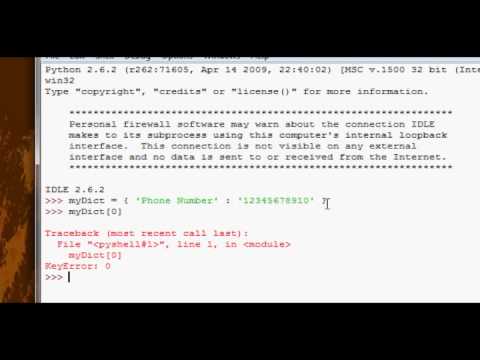 Python Dictionary Part1