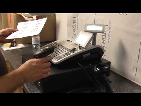 Electronic Cash Register with Barcode Scanner