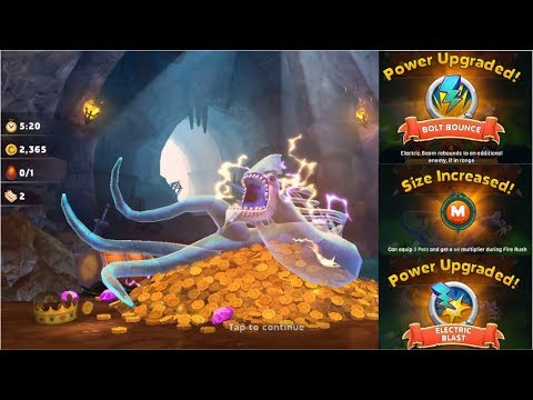 Electrozoa (Level 17) Medium Size (Electric Blast) Gameplay - Hungry Dragon