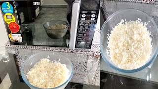 How to Cook Rice in Microwave Oven | IFB Oven Rice Cook