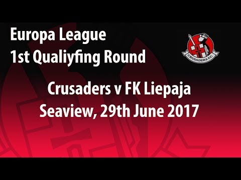 Crusaders 3-1 FK Liepaja. Europa League 29/6/17
