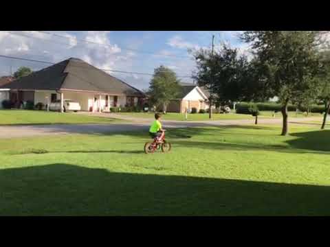 Carter riding bike