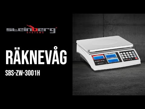 video - Räknevåg - 30 kg / 1 g - Vit