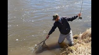 how to land fish with a fly rod - fly fishing