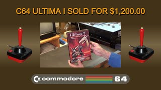 Ultima I - Commodore 64 game - sold on eBay for $1,200.00