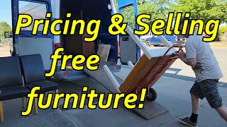 Furniture Rescue Mission Part 2 - Pricing and Selling all the Goods Quickly! Nice Profits Indeed!