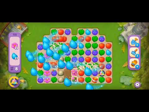 Gardenscapes Level 118 Super Hard (No Boosters)