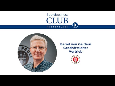 Ausschnitt aus der SBC-Masterclass mit Bernd von Geldern vom FC St. Pauli