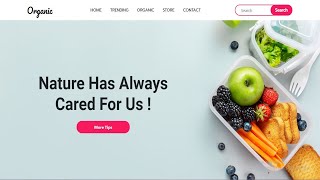 Responsive E-commerce Food Shop Website Using Bootstrap-5