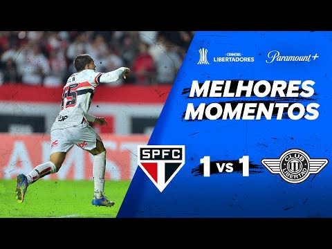 Gols e lances de São Paulo x Libertad