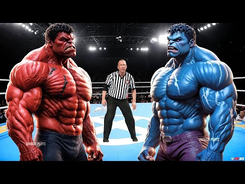 RED HULK VS BLUE HULK - EPIC BATTLE