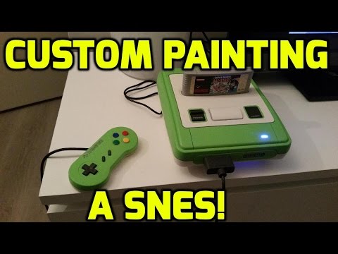 Custom painting a Super Nintendo
