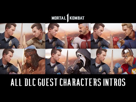 Mortal Kombat 1 - T-1000 vs All DLC Guest Characters Intros #mk1 #t1000