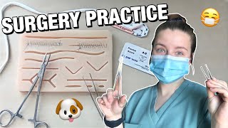 DAY IN THE LIFE OF A VET STUDENT: preparing to do my first surgery 😷 💉