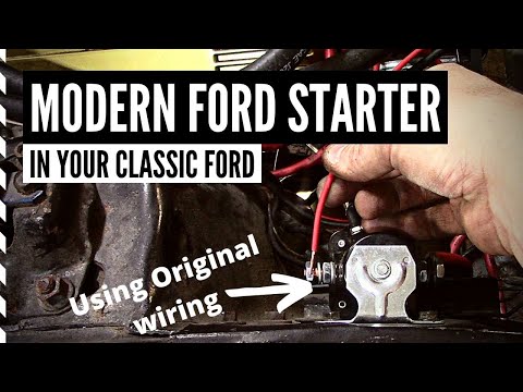 How to Wire Ford Mini Starter using Original Solenoid