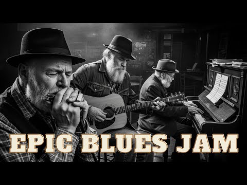Epic Blues Jam : Harmonica, Guitar & Piano