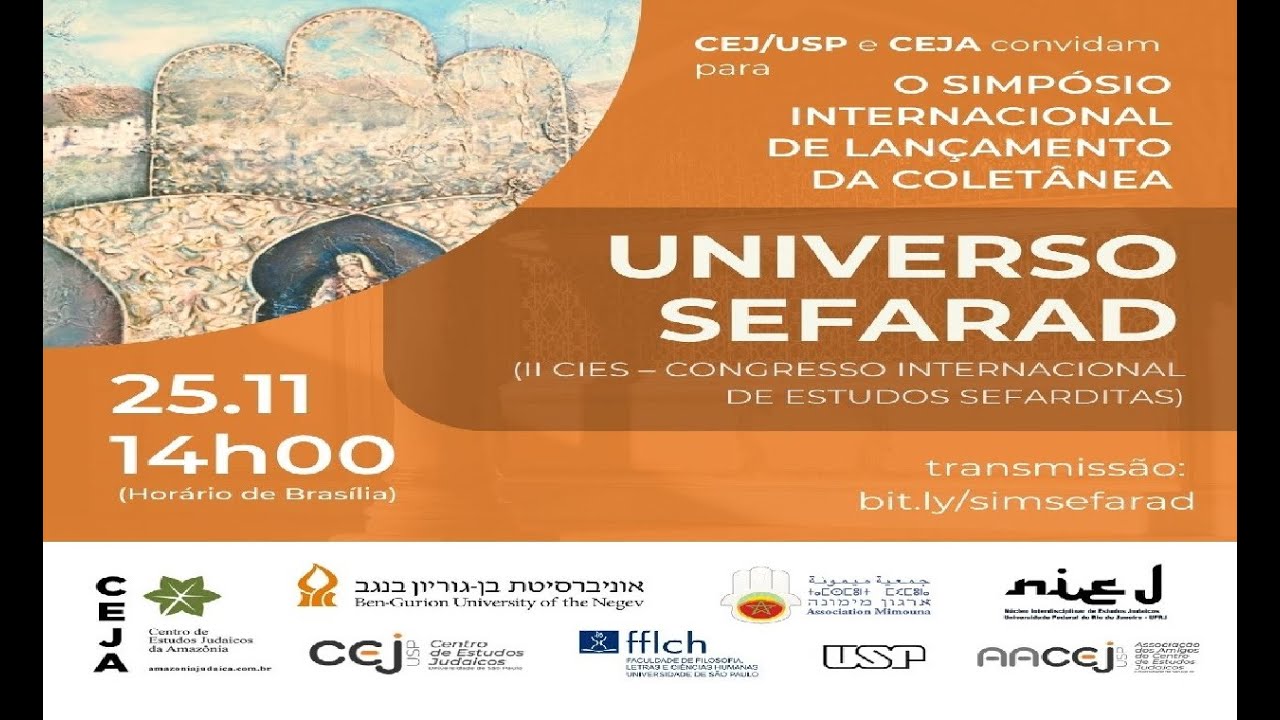 SIMPÓSIO INTERNACIONAL DE LANÇAMENTO DA COLETÂNEA UNIVERSO SEFARAD 00 09 58