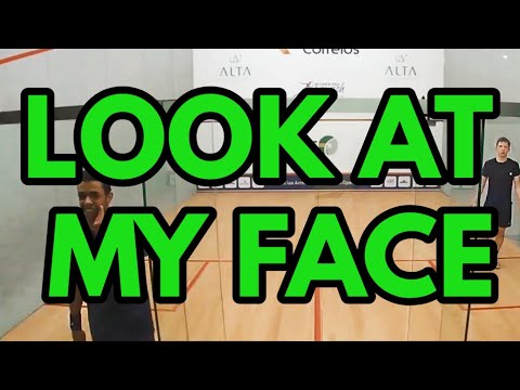 SQUASH. Asal hit in the face, but nobody notices because he didn't stop