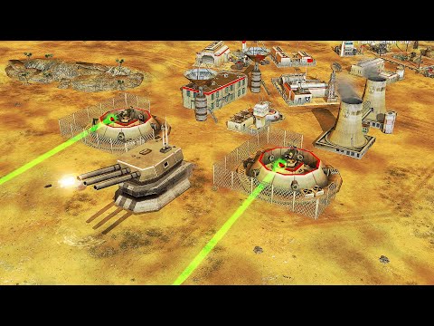 USA Supreme + NUKE AURORA vs 7 USA BOSS - Command & Conquer Generals Apocalyptic