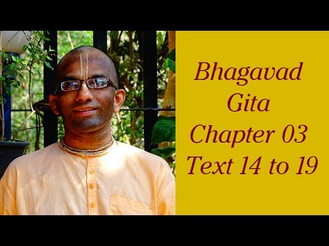 Bhakti Shastri (062) - Bhagavad Gita Chapter 03 Text 14 to 19
