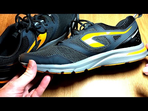 Kalenji Run Active Black Orange running shoes from Decathlon