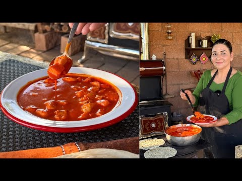 Chile Colorado Ranchero  y Queso fresco - Receta de Antaño  -La Herencia de las Viudas