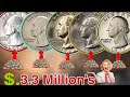 Top 4 Ultra Quarter Dollar Coins Most Valuable Washington Quarter worth money!Coins worth pennies!
