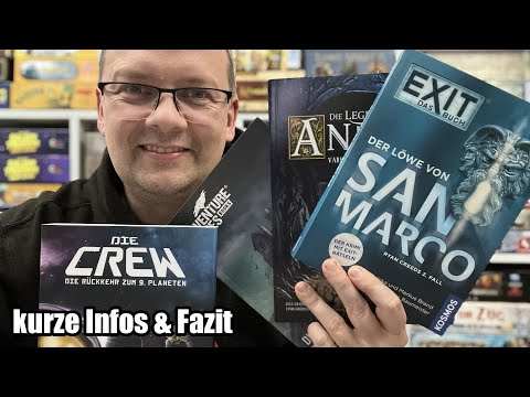 Bücher bzw. Spielebücher u.a. Andor, Adventure Games, Die Crew, San Marco (Kosmos)