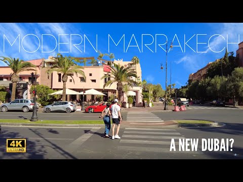 [4K] Modern Marrakech Walking Tour: Beyond the Walls | Local Life & Hidden Gems 🏙️🌴