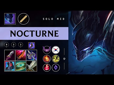 Nocturne Mid vs Ahri - KR Master Patch 26.02