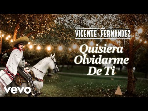 Vicente Fernández - Quisiera Olvidarme de Ti (Letra/Lyrics)