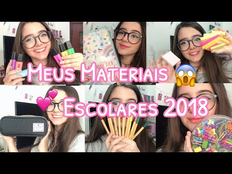 MEUS MATERIAIS ESCOLARES 2018|Lauraa Menezes🌸✨