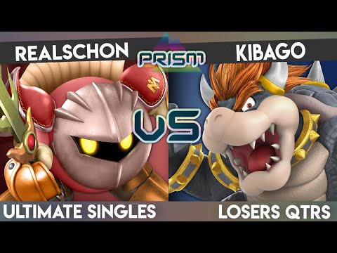 PRISM 191 - RealSchon (MetaKnight) vs Kibago (Bowser/Bayo) - Losers Quarters - Smash Ultimate Single