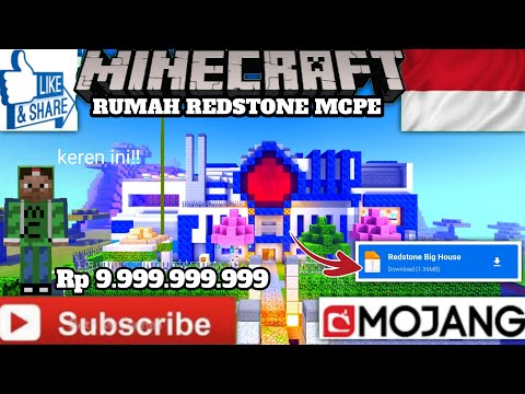 DOWNLOAD REDSTONE MAP ON MCPE |  FOR FOR MAP REDSTONE MINECRAFT PE |  HOW TO DOWNLOAD MAP ON MCPE