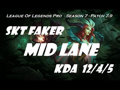 Mid Lane - SKT T1 Faker as LeBlanc vs Taliyah Patch 7.9 - League Of Legends Brazil Diamond