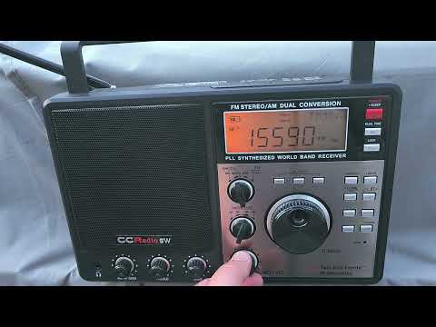 An evening with the C Crane CCRadiosw 19 meter band scan 15000 to 15900 kHz Shortwave with comments