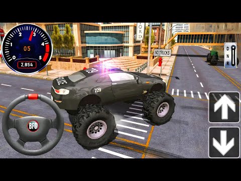 Police 4x4 Monster Truck Stunts Driver Simulator 3D - Android GamePlay