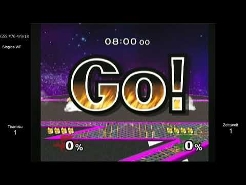 GSS 76 SSBM - HoG | Tiramisu (Default Fox) vs. ZettaVolt (Green Fox) - Melee WF